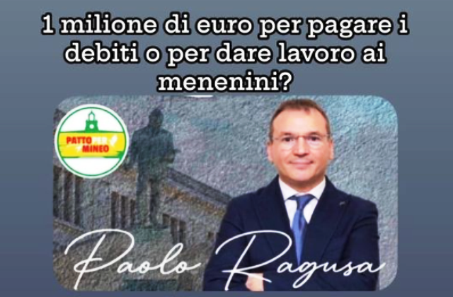 Patto per Mineo: "1 milione di euro per pagare i debiti o per dare lavoro ai menenini?"